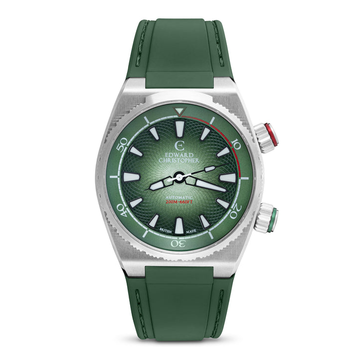 Edward Christopher custom mechanical watch – Manta model in forest green