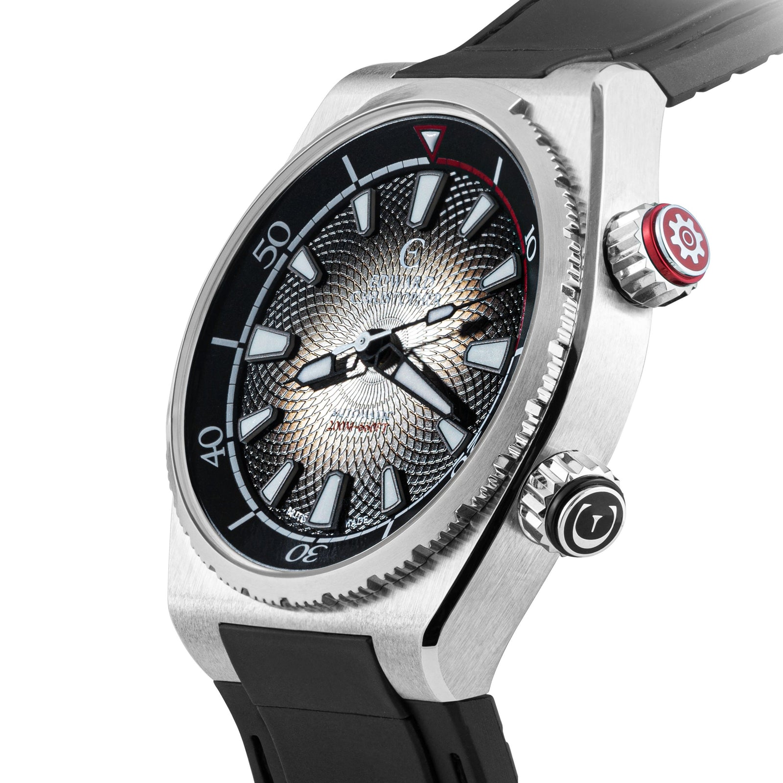 Edward Christopher custom mechanical watch – Manta model in midnight black