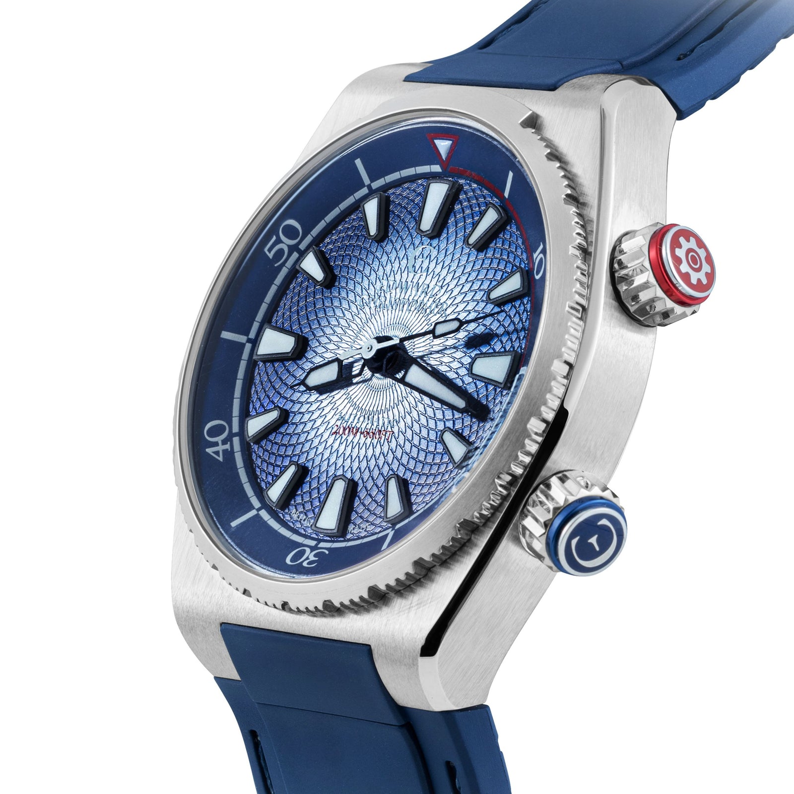 Edward Christopher custom mechanical watch – Manta model in royal blue