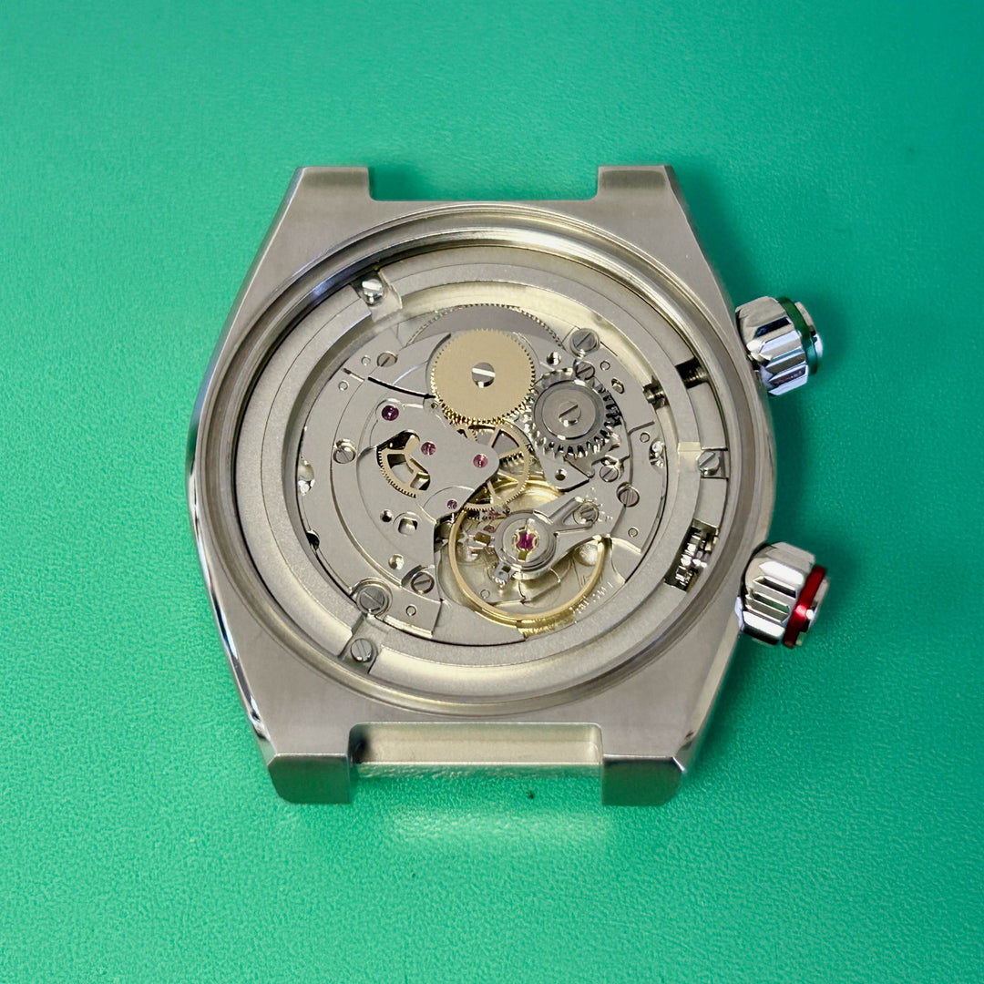 Midnight black Edward Christopher® guilloché Manta dive watch