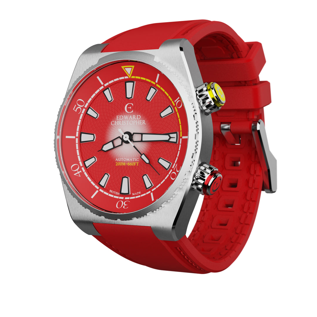 Manta 40mm Dive Watch - Rose Red